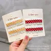 Versão coreana de extensões de grampo de cabelo para crianças 6 cm com babados grampo de cabelo pequeno estiloso clip para franja de cabelo quebrado de menina