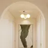 Luz de Pasillo Simple Moderna Luz de Techo para Vestíbulo Nuevo Estilo Crema 2025 Candelabro para Vestidor