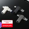 64Gusb3.0 Pendrive USB de Alta Velocidade Celular Computador Três Usos Pendrive USB Interface Dupla Android Otgtype-C Celular Pendrive USB