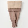 Medias para bebé otoño e invierno forro polar compuesto mallas rojas lisas para niñas estilo western ropa exterior cálida medias para bebé