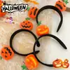 Diadema de Halloween para Niños Sombrero de Malla de Bruja Diadema de Calabaza Fantasma Accesorios para Disfraces de Fiesta Cosplay