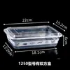 Caixa para Levar Estilo Americano Caixa de Almoço Descartável Retangular 1000ml Plástico Transparente Comercial Espessado Recipiente para Alimentos Caixa de Almoço para Carne Assada