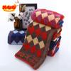 Toalla Cuadros Coloridos de Poliéster-Algodón de 32 Hilos, Versión Engrosada de Exportación, Artículos para Puestos del Mercado, Tienda de 5 Yuanes, Color Oscuro, Toalla de Regalo para Protección Laboral