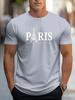 Camiseta Masculina de Manga Curta Impressa em 3D da TEMU Transfronteiriça Moda Verão Street Gola Redonda Casual Simples Top Roupa Masculina