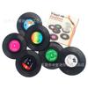 Retro CD disco de vinil coaster beer bar mat plástico esteira xícara de café esteira produtos transfronteiriços vendas diretas da fábrica