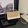 Bolso de Mujer de Alta Gama 2026, Nuevo Estilo de Moda de Nicho, Bolso Cuadrado Pequeño de Lujo Ligero con Contraste de Color, Bolso de Hombro y Cruzado para Mujer