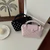 Bolso de mano minimalista de lunares estilo coreano para mujer, nuevo bolso de mano pequeño de moda 2026 con un toque de alta gama, bolso de hombro y cruzado