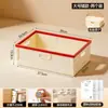 Caja de almacenamiento plegable para libros de texto BNBSDesk, caja de almacenamiento de libros a prueba de polvo portátil para dormitorio de estudiante, con tapa