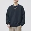 Sudadera de algodón de alta gama estilo espiga vintage para hombre, marca de moda, estilo primavera y otoño, top casual holgado de trabajo pesado estilo americano, chaqueta para hombre