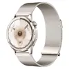 Aplicable a la correa del reloj Huawei GT7 de dos secciones, doble magnética, acero inoxidable milanés, pasador fijo, correa de reloj Huawei 18/22mm
