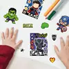 8 Pegatinas de Rompecabezas de Personajes de Héroes de Dibujos Animados Pegatinas Decorativas Creativas de Dibujos Animados para Niños Interactivas Padre-Hijo Pegatinas de Cara Pegatinas DIY