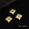 Materiales DIY para Hacer Pasador de Pelo de Flor de Fénix de Hierro Estilo Clásico Antiguo, Materiales Vintage para Accesorios de Joyería