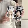 Diseño de muñeca Barbie de lunares grandes, adecuado para funda de teléfono iPhone 18 Pro Max, soporte Apple 17, 16, 15, y ofrece protección contra caídas