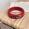 Pulsera Geométrica de Acrílico de Resina Brazalete Estilo Vintage Retro para Mujer Nicho Sentido de Diseño Único Joyería para la Mano