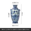Jarrón de cerámica antiguo pintado a mano de Jingdezhen, marco antiguo, adornos de cerámica, bellezas de jarrones, adornos de jarrones antiguos de las dinastías Ming y Qing