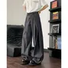 Venta al por mayor de fábricas de comercio exterior: Pantalones plisados 3D para hombre y mujer, nuevos pantalones de traje de estilo japonés para primavera/verano, fluidos, hasta el suelo, alta gama
