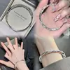 Nuevo Pulsera de Mariposa Floreciente con Cascabel Pulsera de Empuje y Tracción para Niñas Versátil Diseño de Nicho Ins Joyería de Mano Fresca
