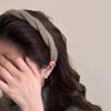 Diadema tejida a presión para mujer, accesorio para el cabello de estilo occidental de alta gama, con estampado de champú para el cabello, para otoño e invierno, 2024