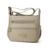 Bolso de Hombro Multicapa Ligero Nuevo 2026 Transfronterizo, Bolso Cuadrado Pequeño de Tela de Nylon Simple y Elegante, Bolso Cruzado Ligero Casual