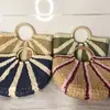 Bolso nuevo de papel media luna bolso de color bolso de paja bolso de mano de verano para mujer fábrica una generación de cabello