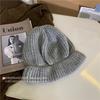 Grande versão chapéu de pescador boina pilha boné três em um gorro de lã quente rosto pequeno grande circunferência da cabeça gorro de malha gorro frio