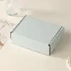 Caja de Almacenamiento de Joyería con Textura Azul al por Mayor Caja para Juego de Anillos y Pendientes Caja de Regalo para Joyería Caja de Empaque para Joyería