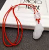 Pendente Coragem Jade Imitado Oito Contas Corda Vermelha Colar Coragem Vidro Atividades de Abertura Presentes Pequenos Presentes Venda por Atacado Pingente