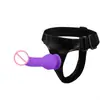 Orissi silicona de una cabeza simulada dildo pantalones vestibles para hombres y mujeres, insertable por delante y por detrás, juguete sexual para adultos para uso gay