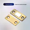 Sucção Magnética Ultrafina Invisível para Porta de Armário Sem Furos, Sucção Magnética para Porta Deslizante, Porta de Guarda-Roupa, Ímã Duplo, Sucção para Porta Deslizante, Forte Magnético, Toque Micro Magnético