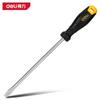 Destornillador plano con mango de plástico Deli DL6283001 8x 300mm (amarillo) (manejar) destornillador de ranura con mango de plástico