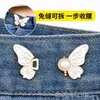 Hebilla de Cintura de Mariposa, Sin Costura, Sin Clavo, Botón de Aleación Desmontable, Reductor de Talla de Cintura para Jeans, Accesorio Decorativo