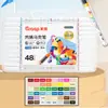 Caneta Marcadora Acrílica Master 5105 Ponta Macia Líquida Direta 36 Cores para Estudantes Crianças Empilhável Cor Lavável Caneta Aquarelável