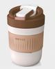 Nuevo lindo tubo de succión portátil para coche Taza de alto valor de color de una taza doble uso color macarrón taza doble para beber regalo para estudiante Taza