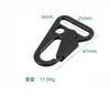 Fivela de Bico de Águia em Aço Carbono Fivela Tática de Nylon para Uso Externo Mosquetão de Fita Elástica Preto Eletroforético Acessórios para Bagagem