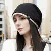 Chapéus slouchy de outono e inverno para mulheres, fazem o rosto parecer menor, adequados para cabeças grandes, chapéus de lã tricotados, modernos e versáteis, quentes e adequados para uso pós-parto