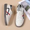 Zapatos de tacón alto nuevos de primavera para mujer, Zapatos planos casuales versátiles estilo coreano, Zapatos sin cordones de suela blanda que no cansan los pies, Zapatos blancos