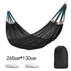 Hamaca colgante exterior de red tipo red que cae Cuerda de nylon duradera Colgando en árbol Cama Cinta de hielo Cuerda de amarre Columpio de camping