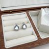 Pendientes de Zirconia Microincrustada y Perla Estilo Mismo Blogger Japonés y Coreano para Mujer, Collar y Pendientes Versátiles de Lujo Ligero, Exquisito Collar de Perlas para Mujer