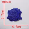 Tamanho pequeno, médio e grande autoadesivo bordado de flor de rosa adesivo de tecido patch branco patch decorativo para roupas flor de tecido acessórios de vestuário