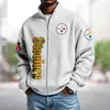 Sudadera Deportiva con Capucha y Cremallera de Talla Grande, Estilo Holgado, Estampado Digital 3D, Camisetas de Equipo de la NBA Transfronterizas Europeas y Americanas