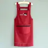 Roupa de trabalho novo bolso à prova de óleo avental de cozinha masculino e feminino avental zíper versão à prova d'água trabalho sem mangas mancha de óleo A2