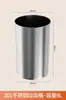 Acero Inoxidable 304 Redondo Tapa abatible Empotrado Encimera de Cocina Tapa Basculante Cubo de Almacenamiento Armario Tapa de Cubo de Basura Integrado
