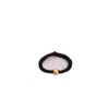 Anel de Ouro com Contas da Sorte de Ouro, Anel Unissex com Fio Vermelho e Contas de Ouro Feito à Mão, Estilo Tiktok, Não Desbota, Retrô Artístico
