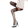 Medias de rejilla con encaje por encima de la rodilla, estilo JK, para mujer, con perforaciones oscuras y calientes, hasta la pantorrilla, de malla