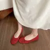Zapatos Planos Franceses Personalizados Ultra Suaves para Mujer con Lazo, Mocasines de Ballet de Suela Suave y Poco Profunda