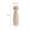 Cor de Tronco Branco Embrião Pequeno Homem de Madeira Homem de Madeira Pintado para Crianças Diy Feito à Mão Grafite Brinquedo de Madeira Olhos Impressos Figura de Madeira