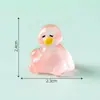 Figura de pato creativa y linda que brilla, perfecta para una noche relajante. Decoración DIY, accesorio de bolsa sorpresa, paisaje en miniatura y pequeño adorno de escritorio