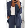 Aliexpress Wish Amazon Otoño 2024 Nuevo Moda Europea y Americana Solapa Delgado Cárdigan Elegante Chaqueta de Traje para Mujer