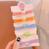 Anillo para el cabello de toalla color caramelo Cuerda para el cabello Color Love para niñas Banda para el cabello para niñas Cuerda para el cabello duradera de alta elasticidad 2024