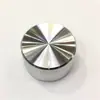 Botão Externo de Alumínio Interno de Plástico Liga de Alumínio Botão de Ajuste de Áudio Amplificador de Potência Eixo de Flor de Ameixa, Botão de Ajuste de Potenciômetro de Meio Eixo